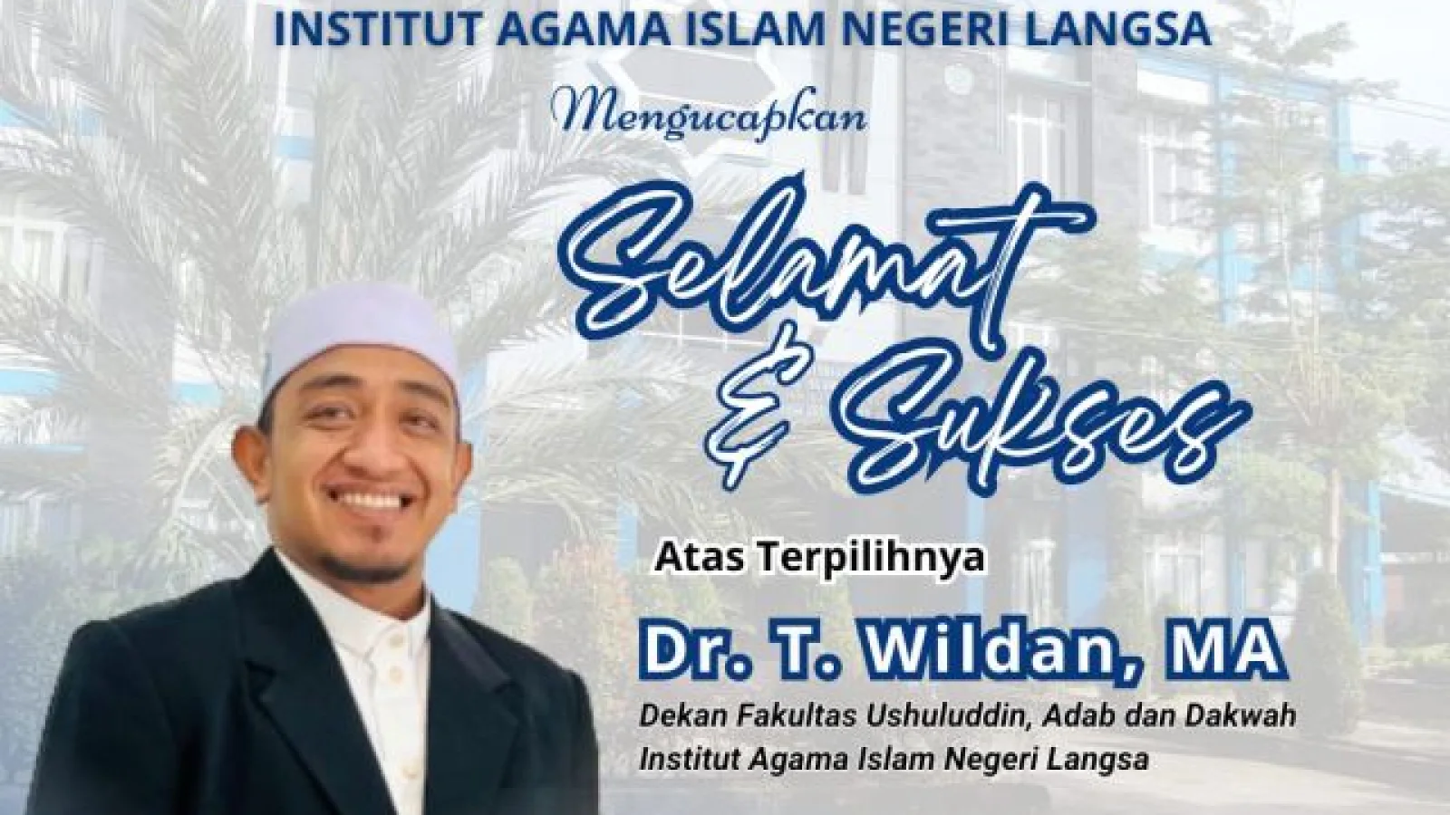 Dekan FUAD IAIN Langsa Terpilih sebagai Ketua NU Cabang Langsa