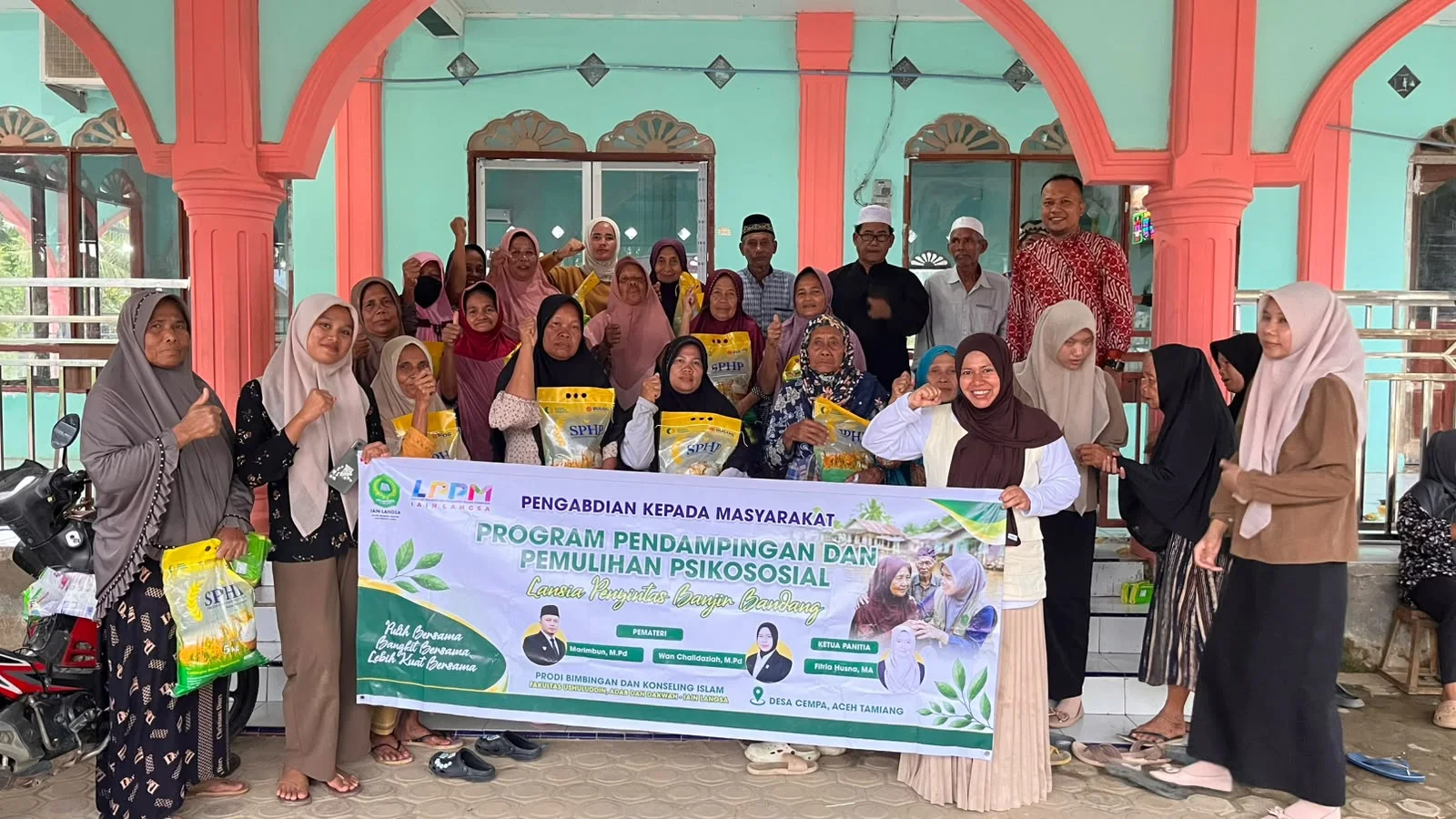 Prodi BKI IAIN Langsa Gelar Program Pendampingan dan Pemulihan Psikososial bagi Lansia Penyintas Banjir Bandang