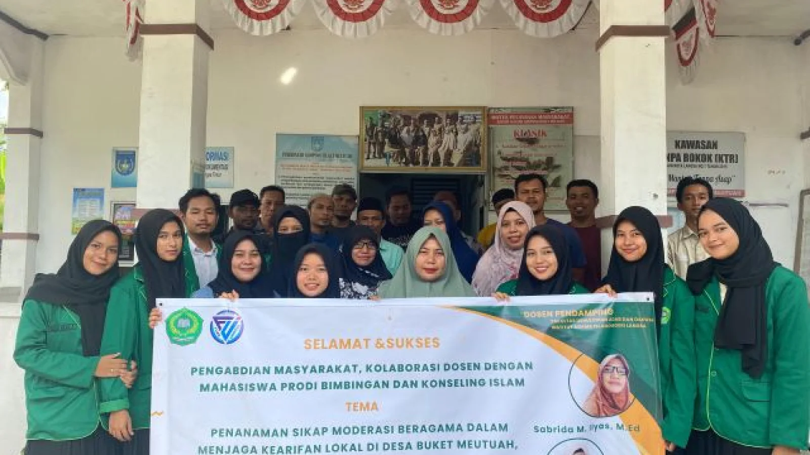 Menanamkan Sikap Moderasi Beragama, Prodi BKI Kembali Adakan Pengabdian Masyarakat
