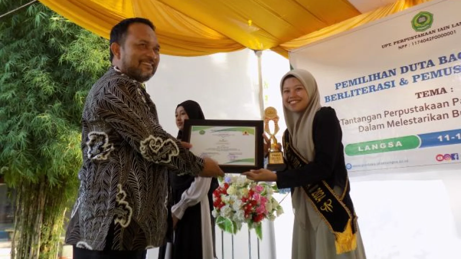 Mahasiswi PIS, Raih Juara 2 Duta Baca Perpustakaan IAIN Langsa
