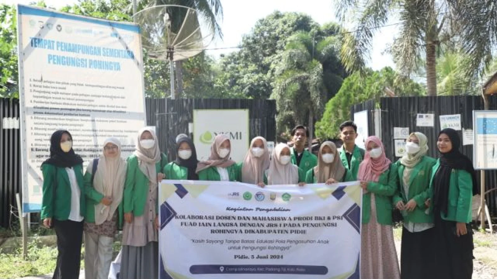 Implementasi MoA dengan JRS-Indonesia, FUAD IAIN Langsa Melakukan Kegiatan Pengabdian Bagi Pengungsi Rohingya di Camp Minaraya, Aceh
