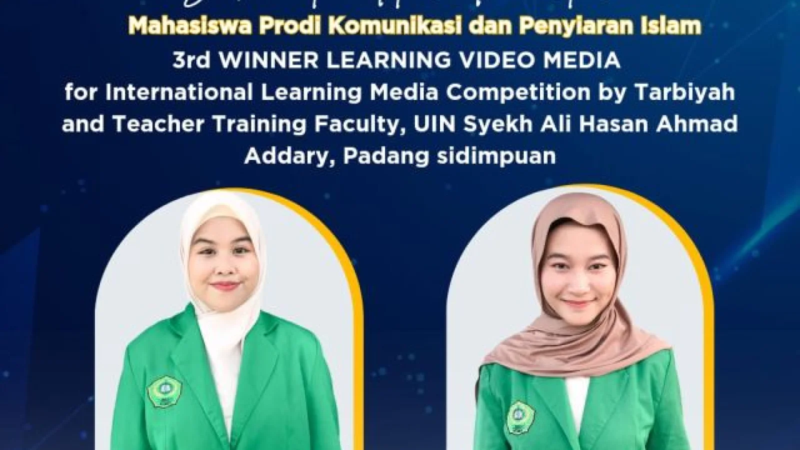 Dua Mahasiswa FUAD IAIN Langsa Raih Juara Video Media Pembelajaran Internasional