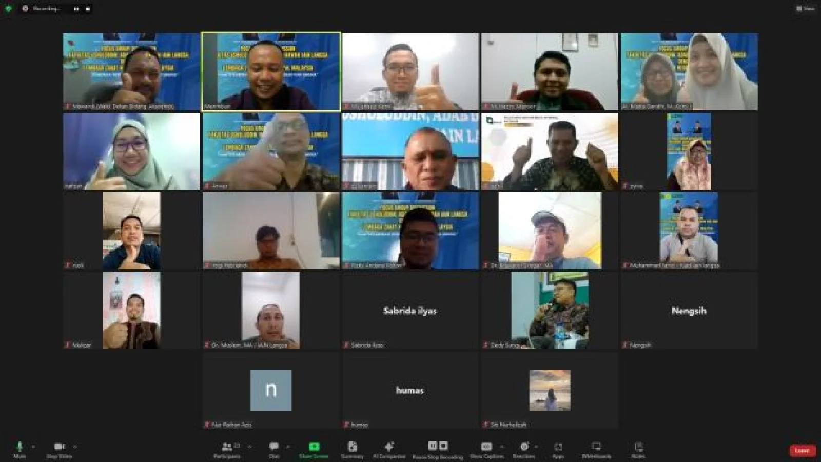 FUAD IAIN LANGSA ADAKAN FGD DENGAN LEMBAGA PENGURUSAN SEKOLAH ZAKAT KEDAH, MALAYSIA
