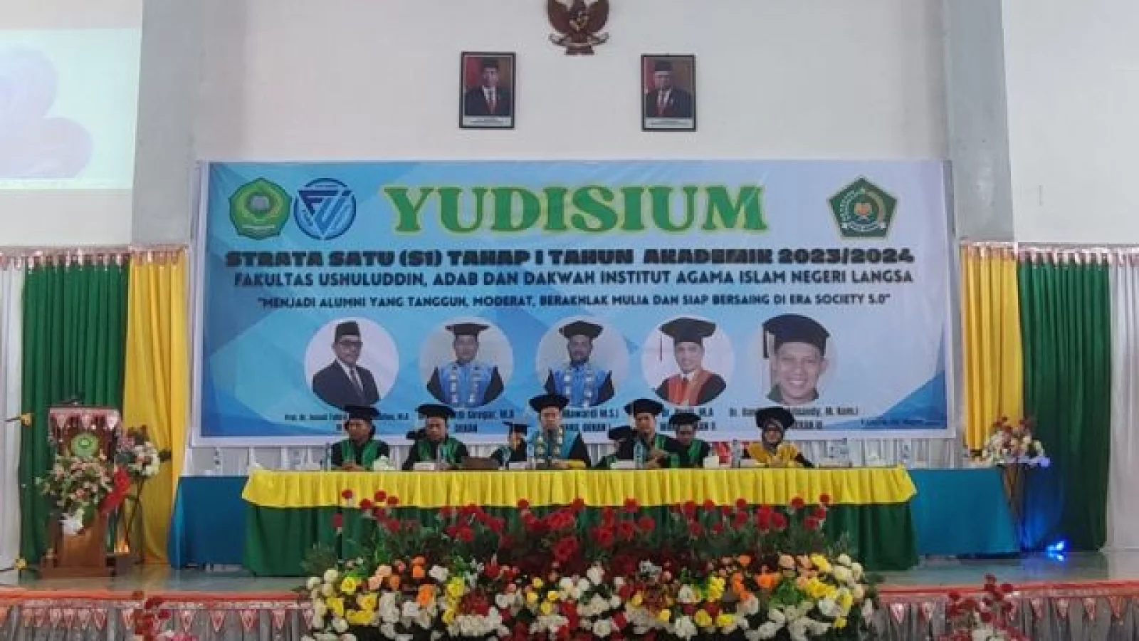 FUAD mengukuhkan Strata Satu S1 Tahap I TA. 2023-2024