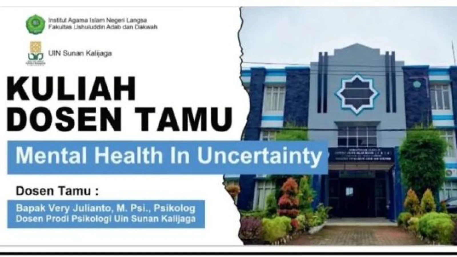 Seminar Mental Health in Uncertainty Digelar oleh FUAD IAIN Langsa