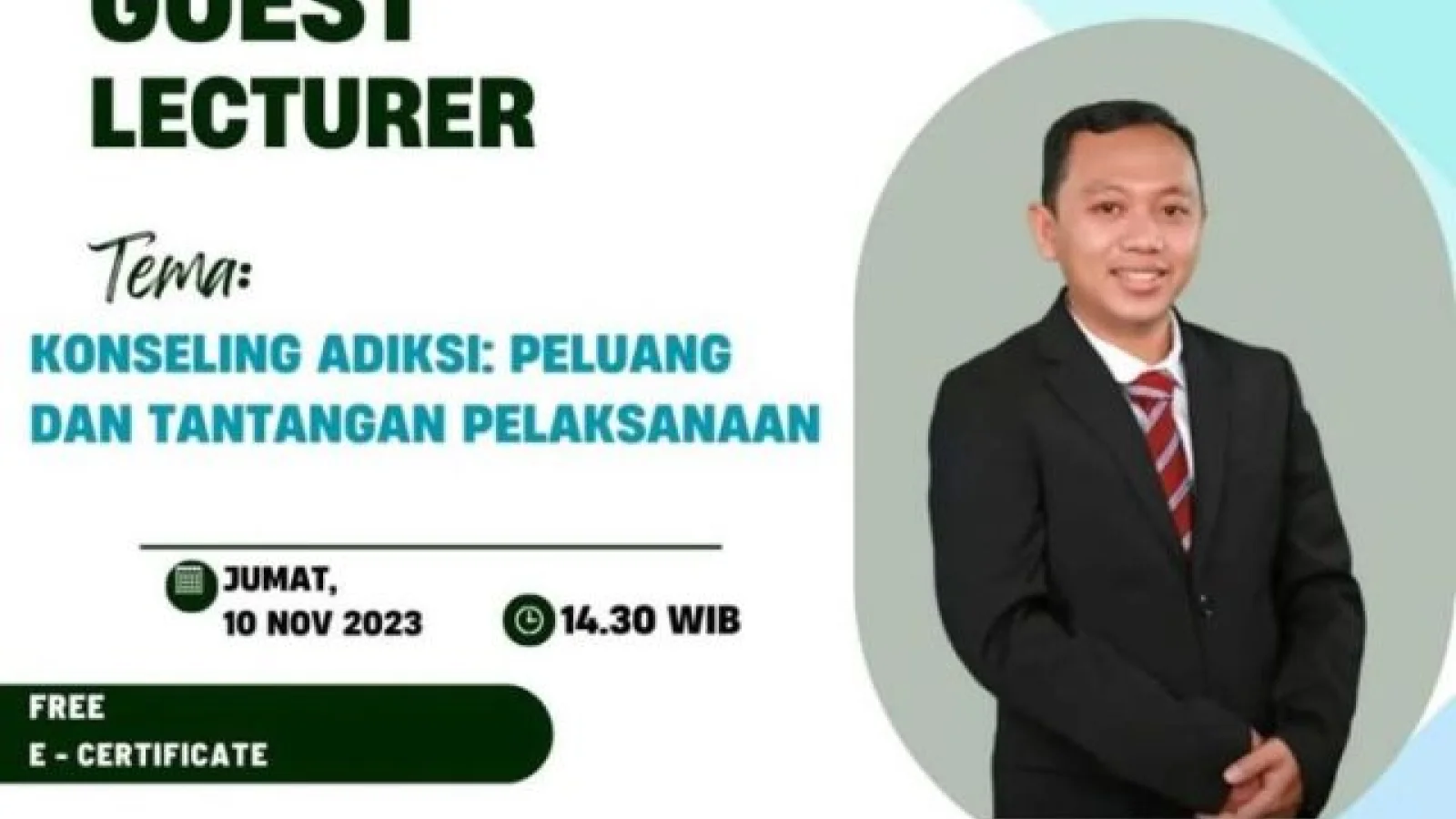 Webinar Konseling Adiksi: Peluang dan Tantangan Pelaksanaan Digelar Secara Daring