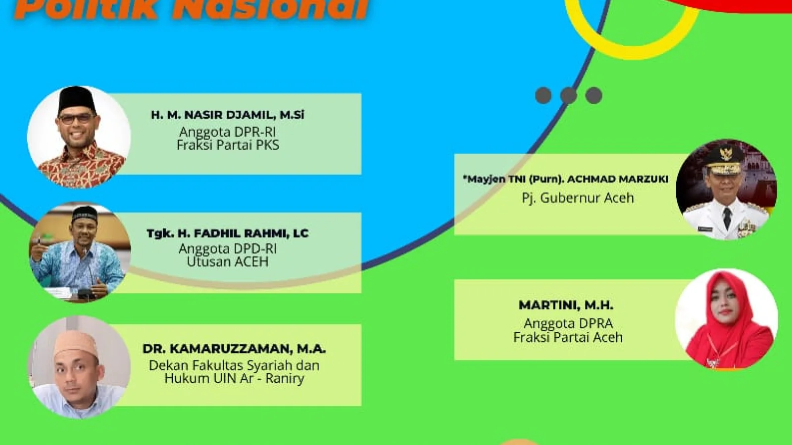 Seminar Nasional  Aceh Dalam Konstelasi Politik Nasional