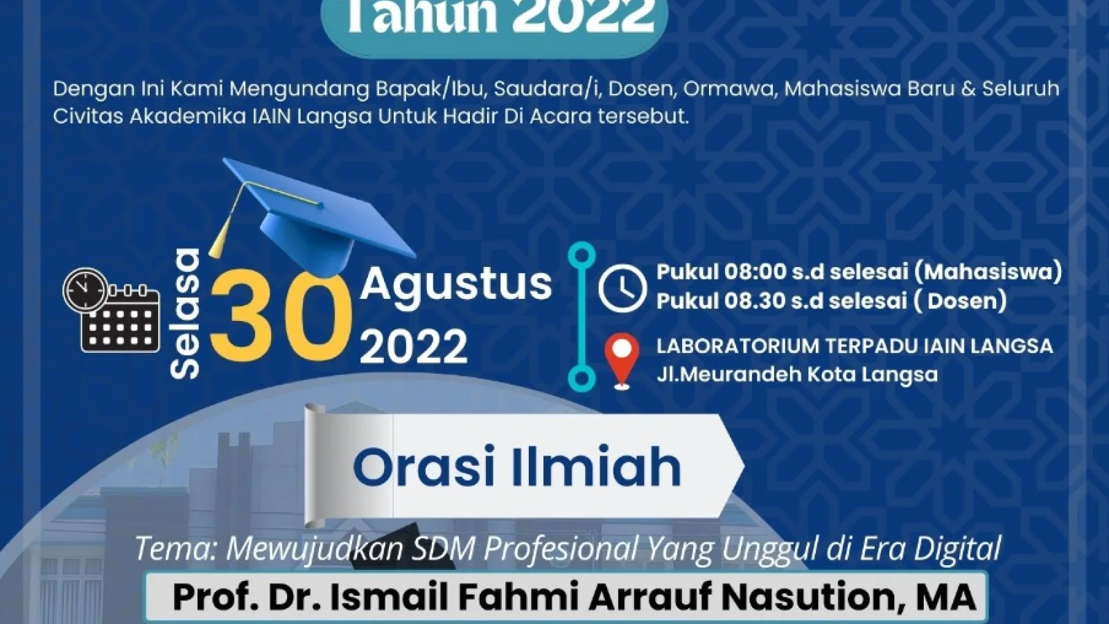 Meriahkan Yudisium FUAD IAIN Langsa dengan Twibbon siapyudisium