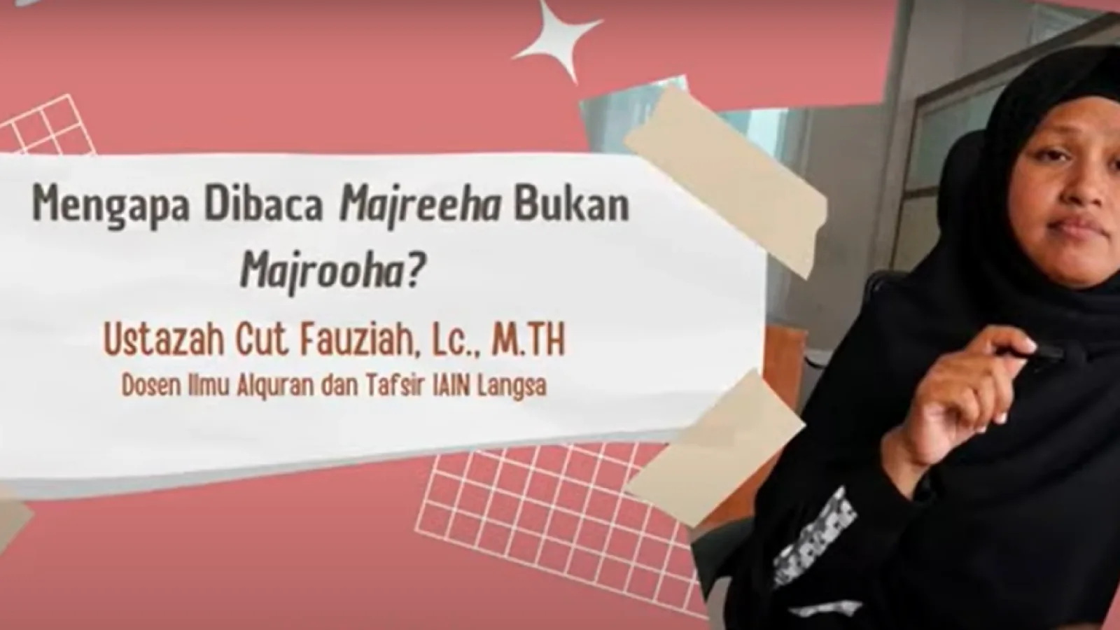 Kajian Digital Al Quran dan Hadist : Mengapa Dibaca Majreeha Bukan Majroha