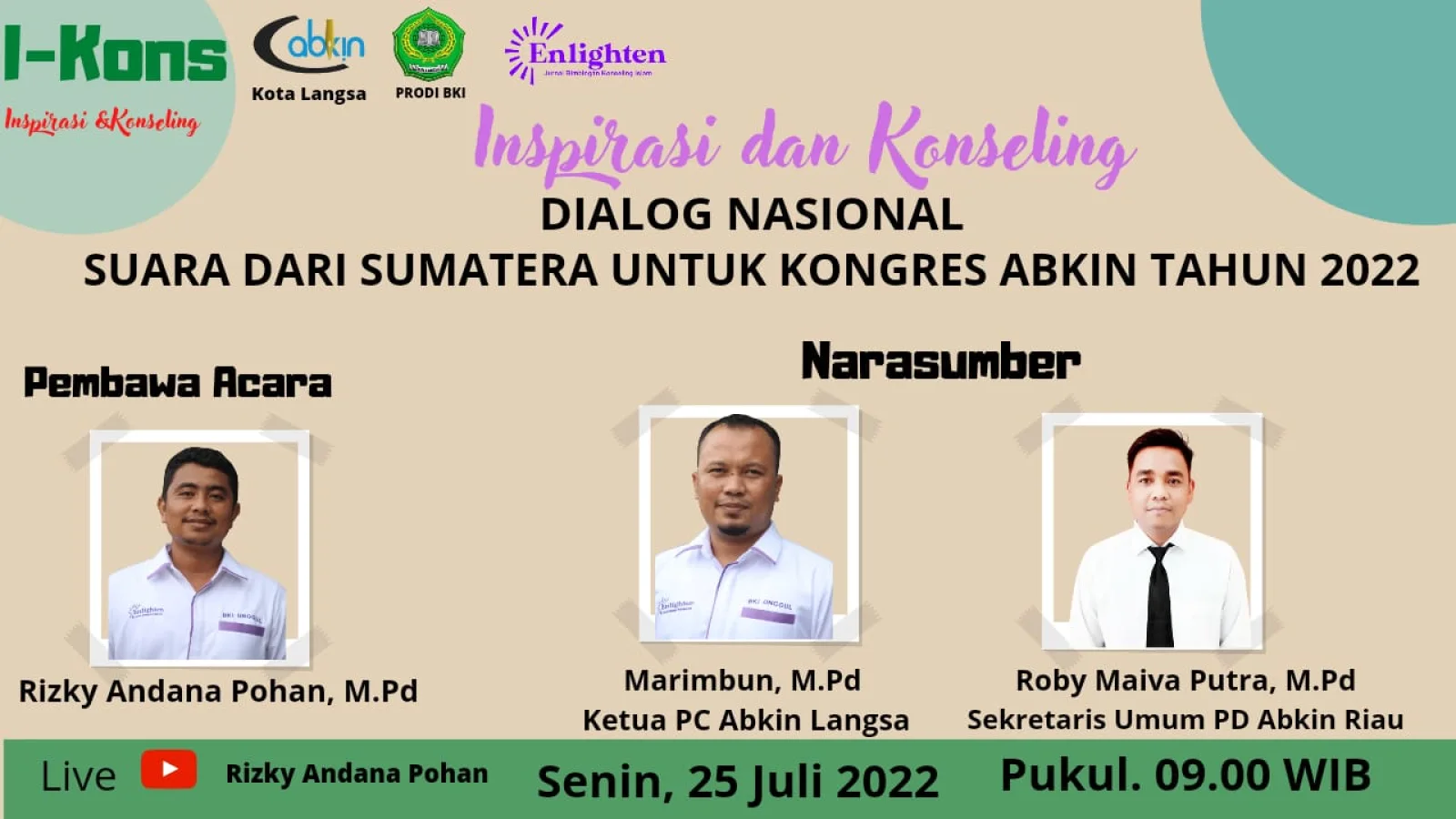 BKI IAIN LANGSA GELAR I-KONS 2: DIALOG NASIONAL MENYAMBUT KONGRES ABKIN TAHUN 2022