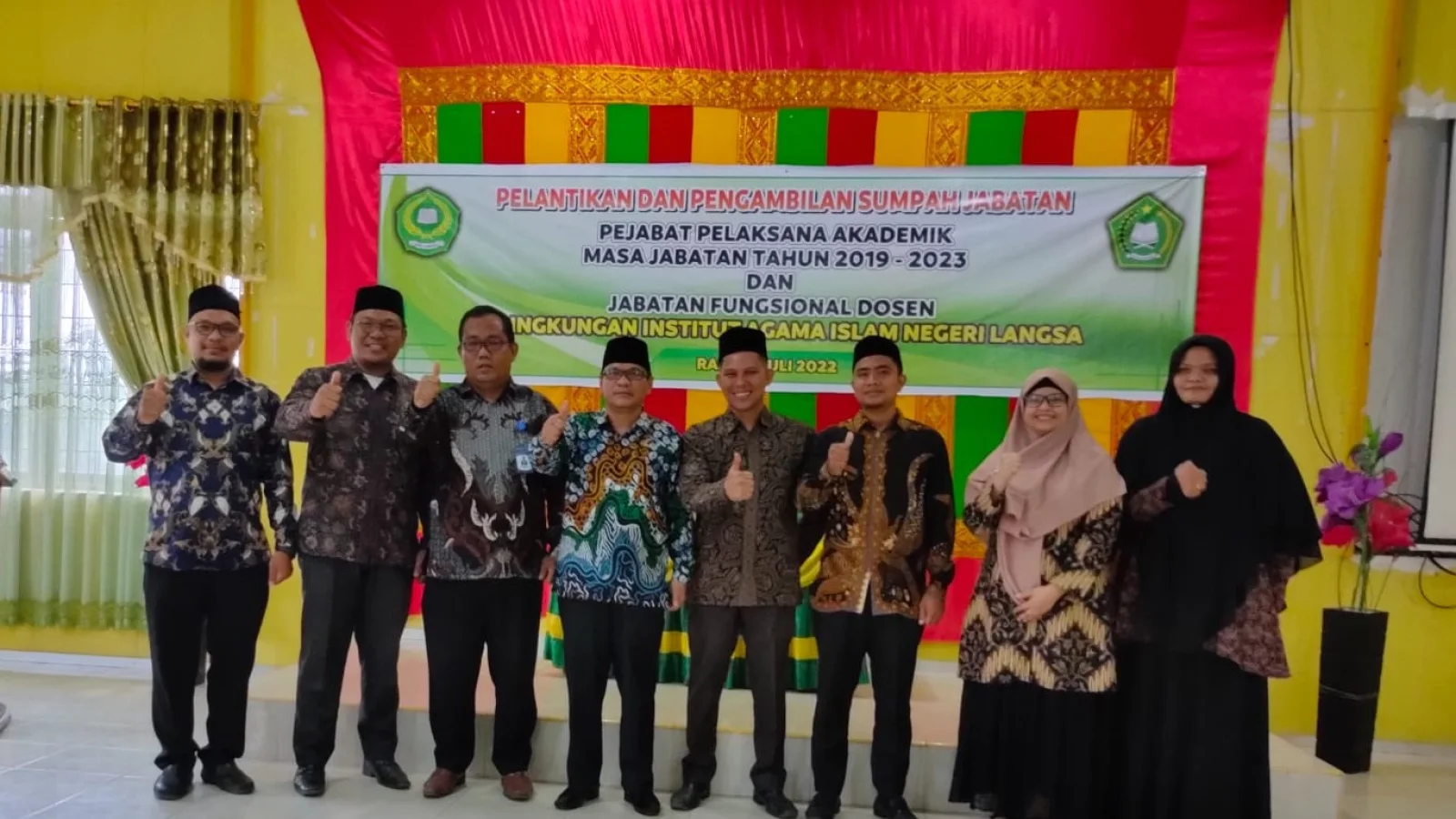 Enam Pejabat Akademik Baru FUAD Resmi dilantik Rektor IAIN Langsa