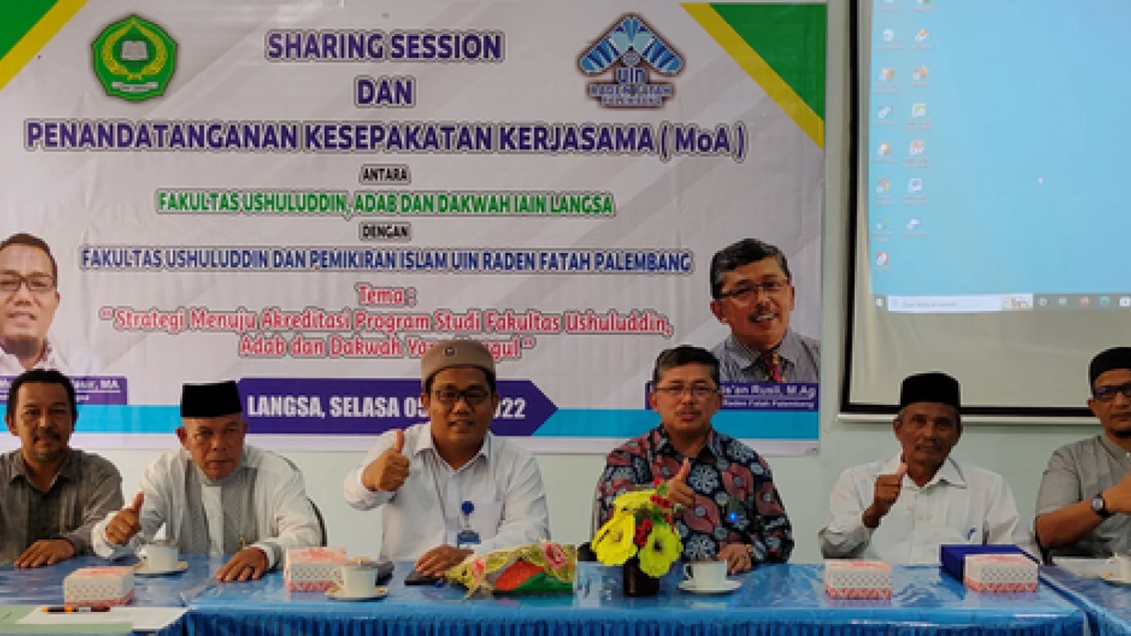 Komitmen Capai Predikat Unggul FUAD IAIN Langsa Jalin Kerjasama dengan FUSPI UIN Raden Fatah Palembang