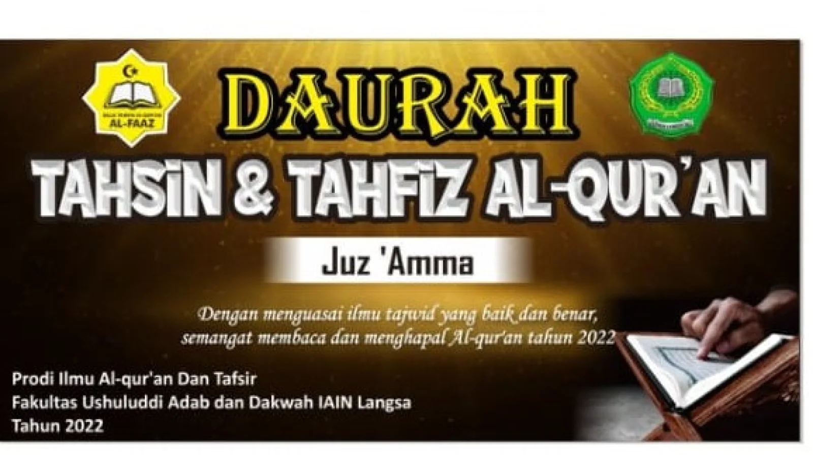 Prodi Ilmu Alquran dan Tafsir IAIN Langsa Laksanakan Daurah Tahsin dan Tahfidz Alquran Gelombang Kedua