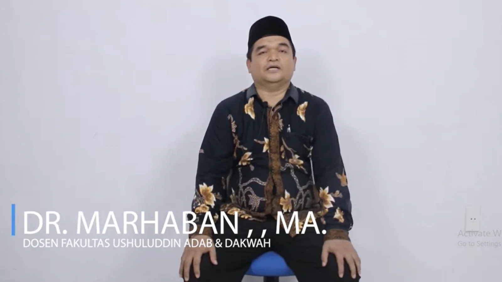 Kenal Lebih Dekat Dosen FUAD Langsa : Dr Marhaban MA