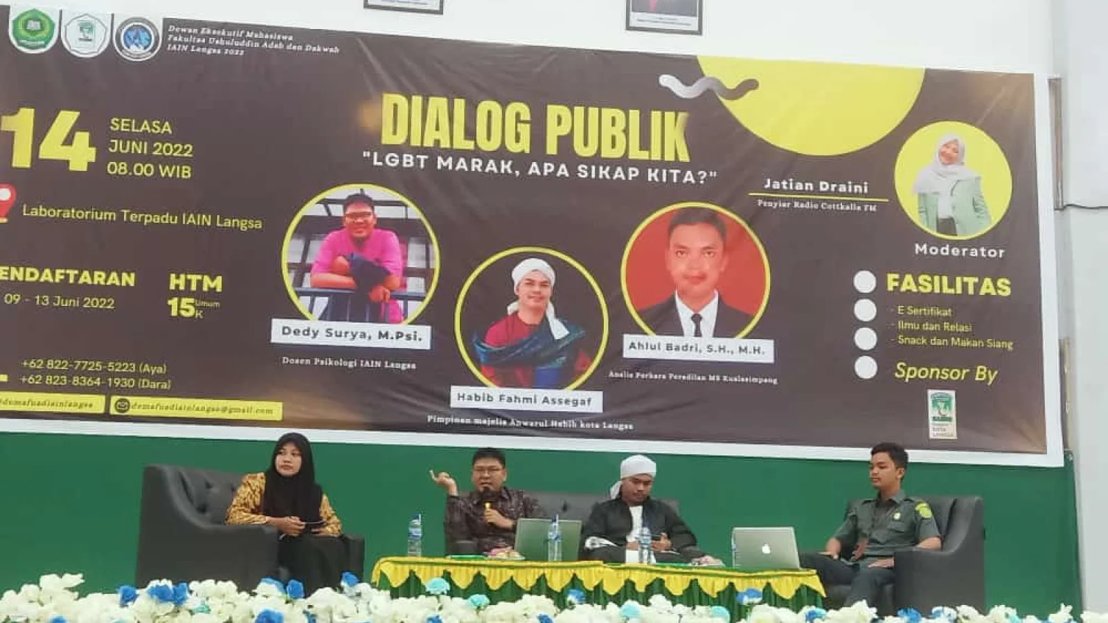 DEMA FUAD IAIN LANGSA :  Gelar Diskusi Publik LGBT Marak,  Apa Sikap Kita