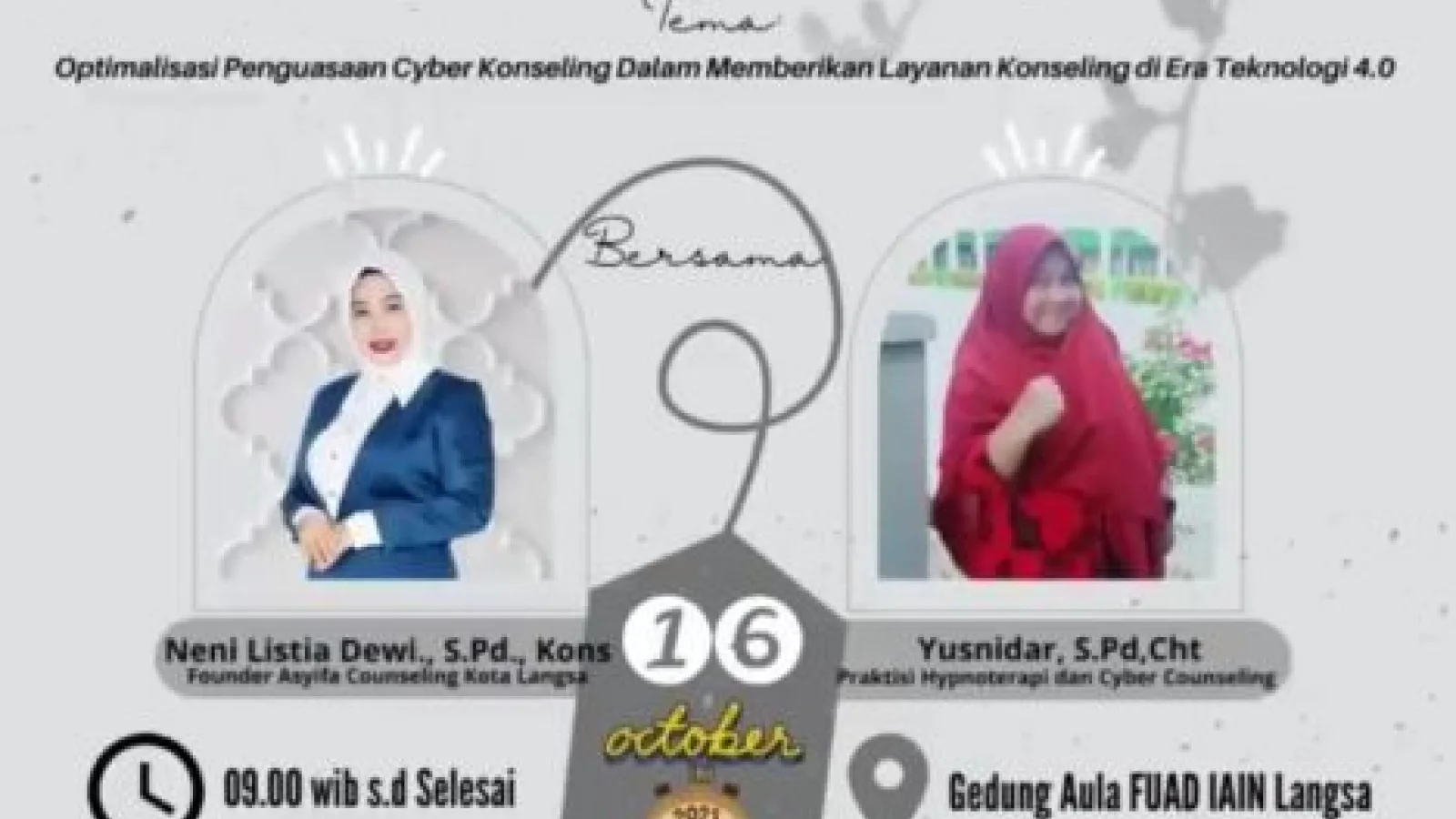 BKI FUAD IAIN Langsa Gelar Workshop Cyber Konseling untuk Hadapi Era Teknologi 4.0