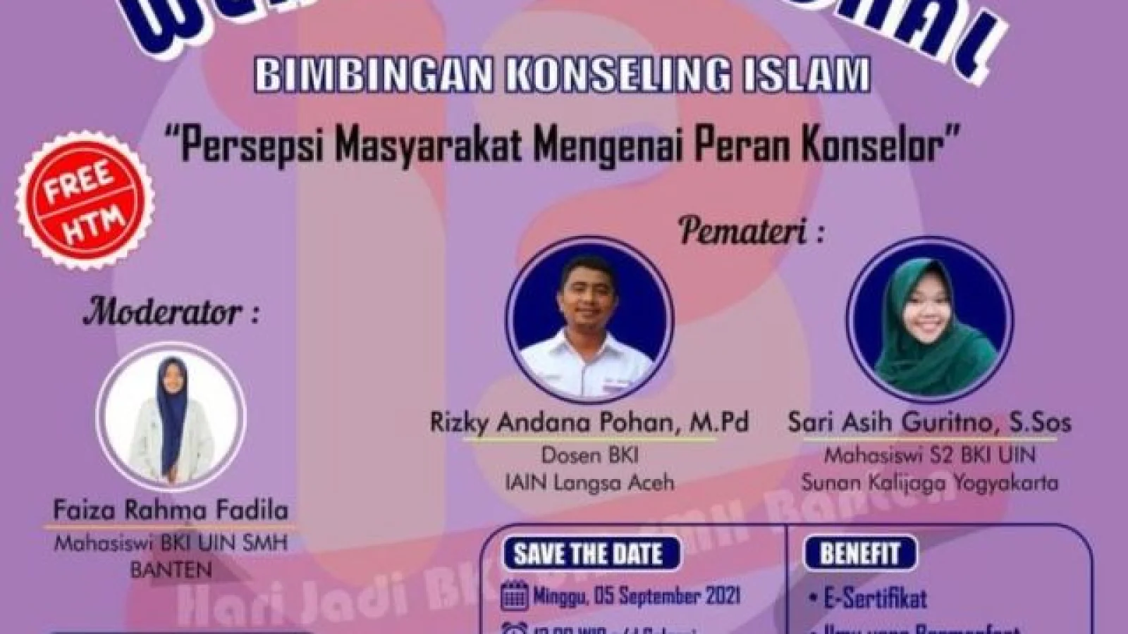 Webinar Nasional BKI “Persepsi Masyarakat Mengenai Peran Konselor”