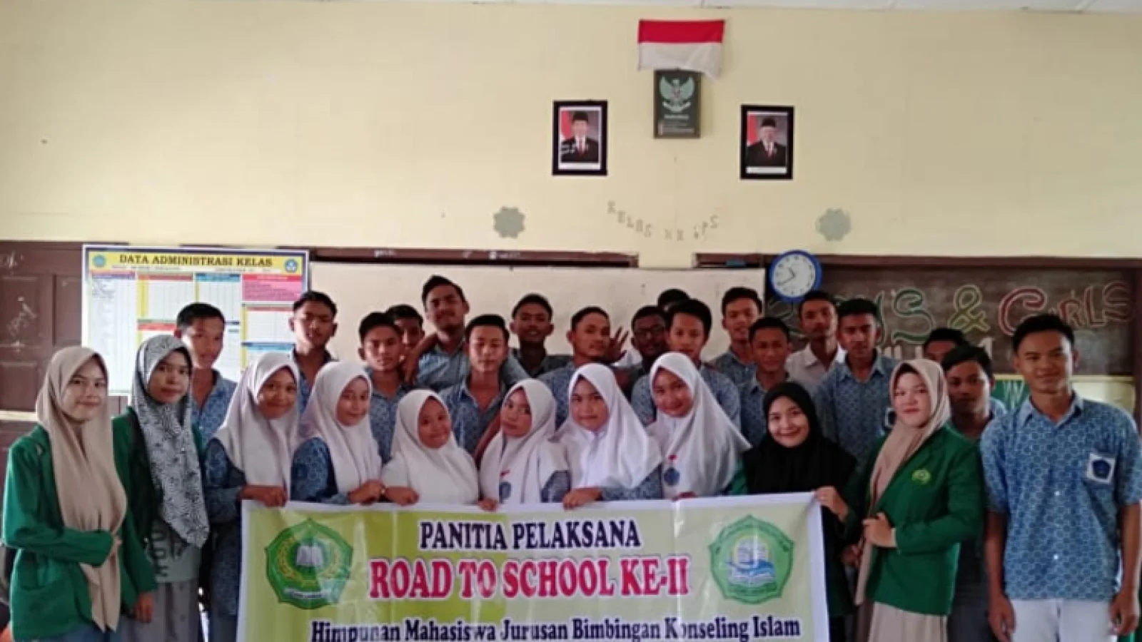 Himpunan Mahasiswa Jurusan Bimbingan Konseling Islam IAIN Langsa mengadakan ROAD TO SCHOOL Ke-II