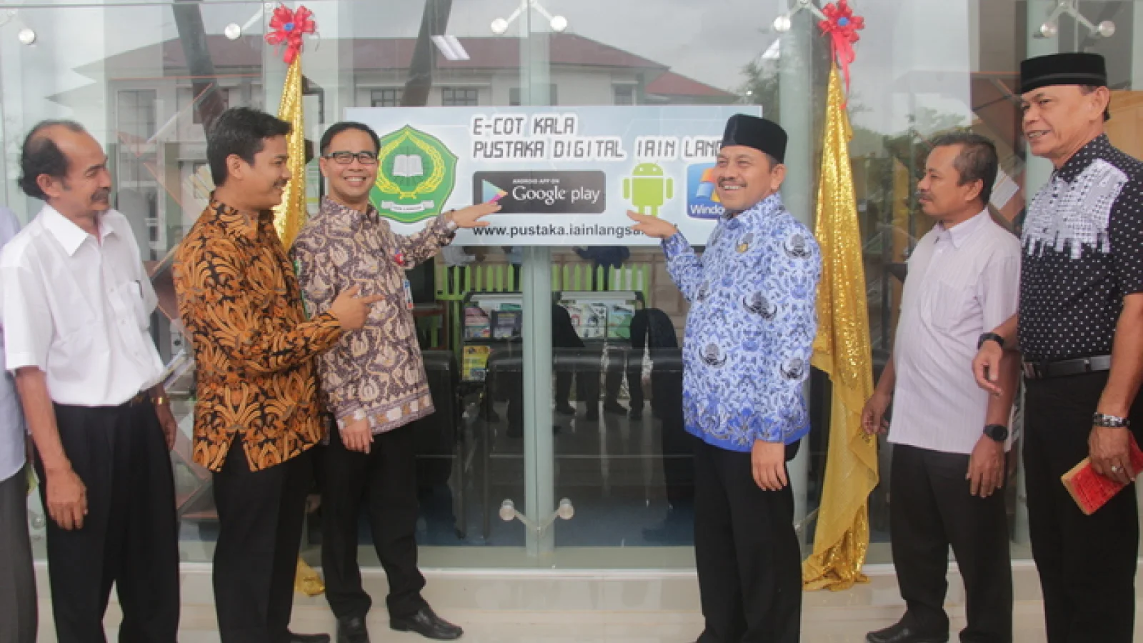 Perpustakaan IAIN Langsa Launching Aplikasi E Cot Kala