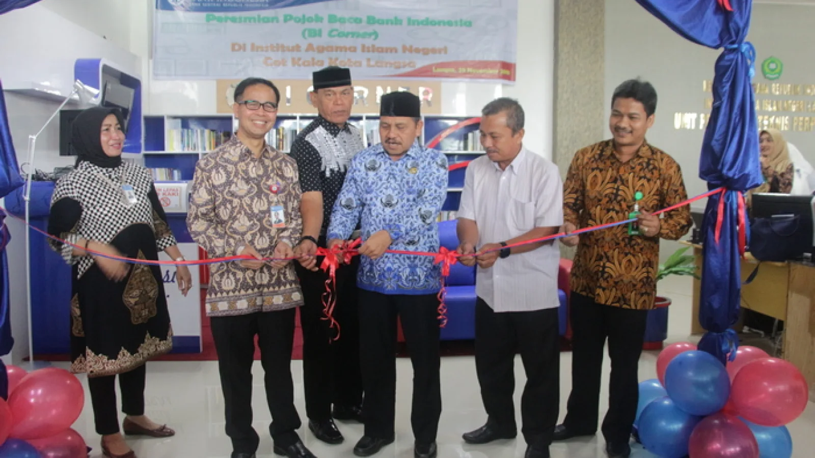 Wakil Walikota Langsa Launching BI Corner Di IAIN Langsa