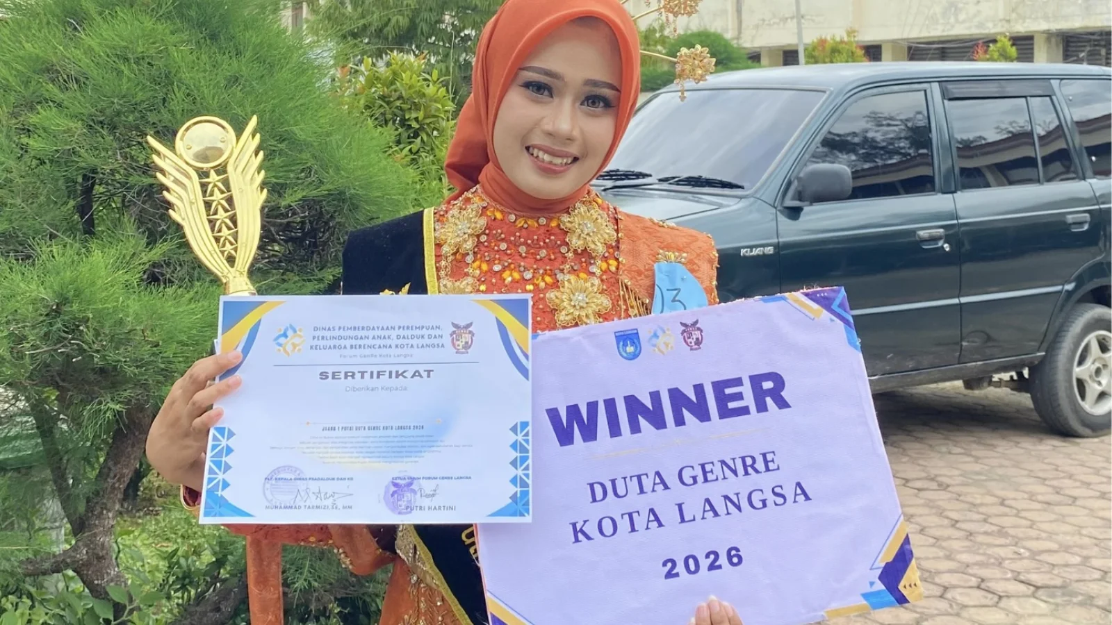 Mahasiswa Psikologi Islam, Alindia Briliana, Raih Prestasi sebagai Duta GenRe Kota Langsa 2026