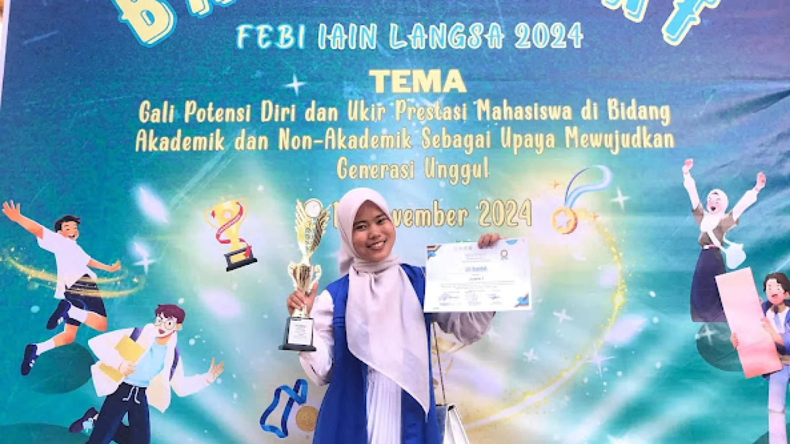 Tunjukkan Talentanya, Siti Hamidah Raih Juara 1 Vocal Solo Islami