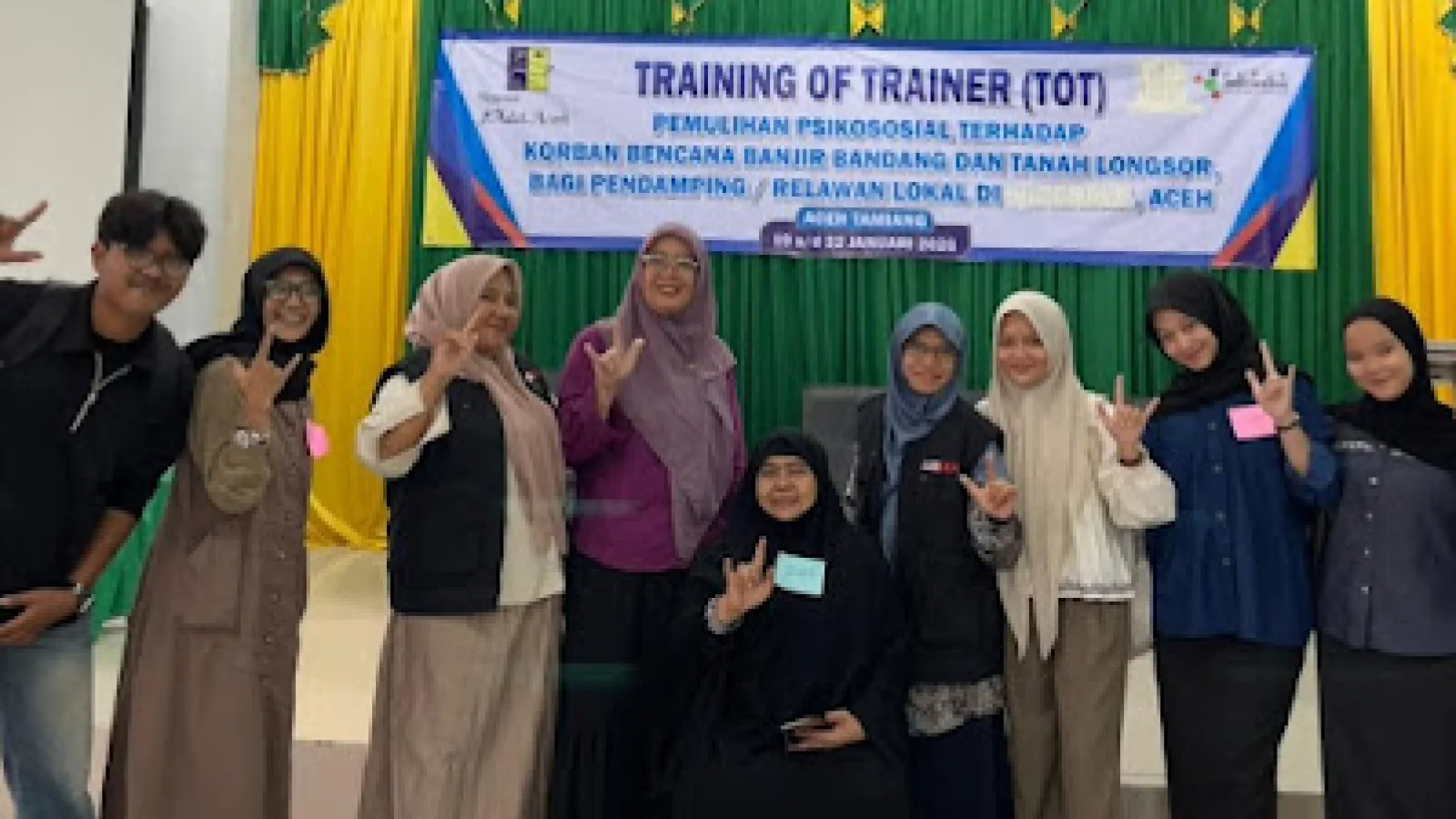 Garda Terdepan Kemanusiaan, Psikologi Islam Bersinergi dengan Yayasan Pulih Aceh dalam ToT Pemulihan Psikososial Pasca-Bencana
