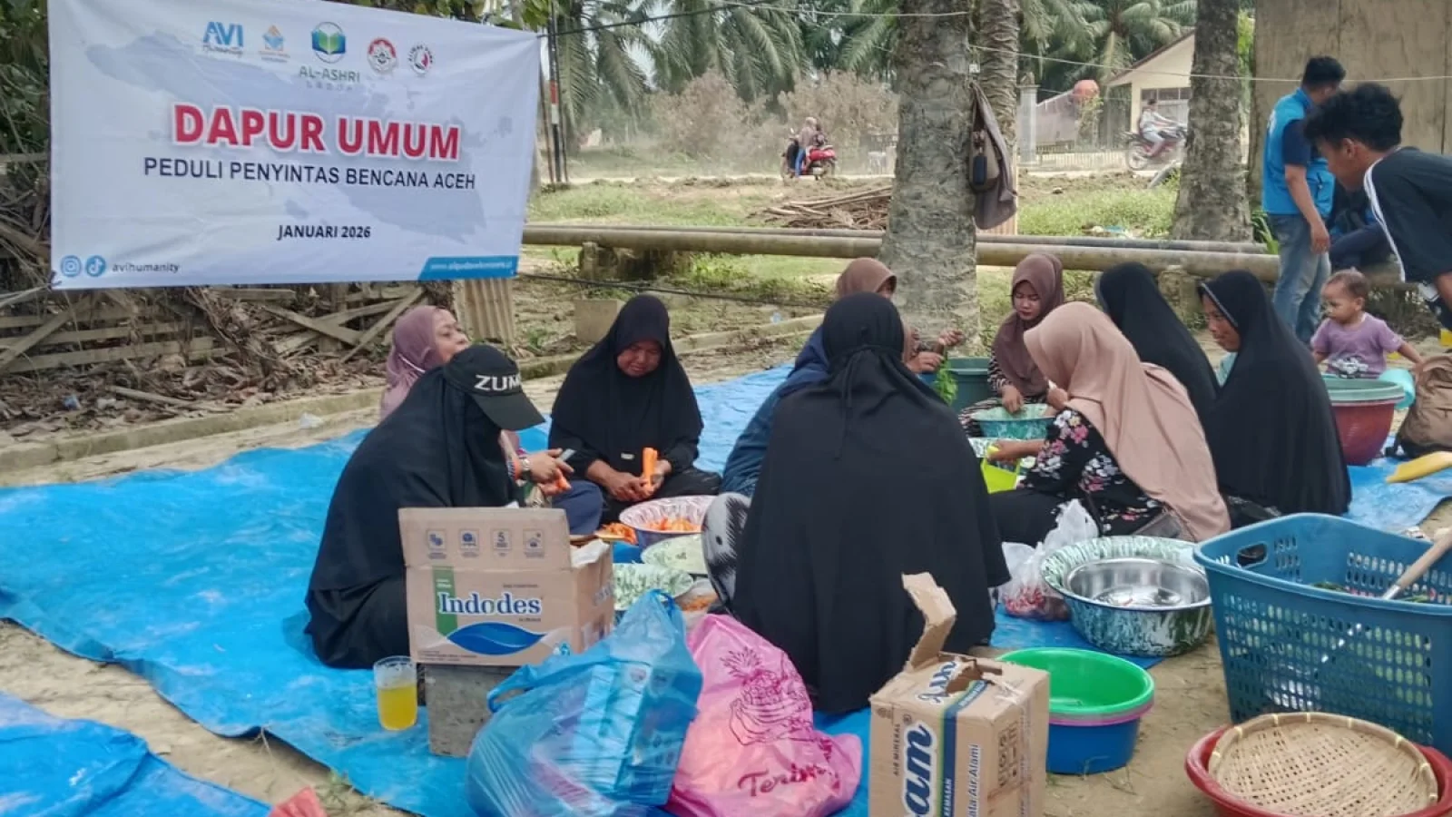 Pulihkan Psikososial Warga Pasca Banjir, AVI Bersama BKI IAIN Langsa Hadir di Aceh Tamiang