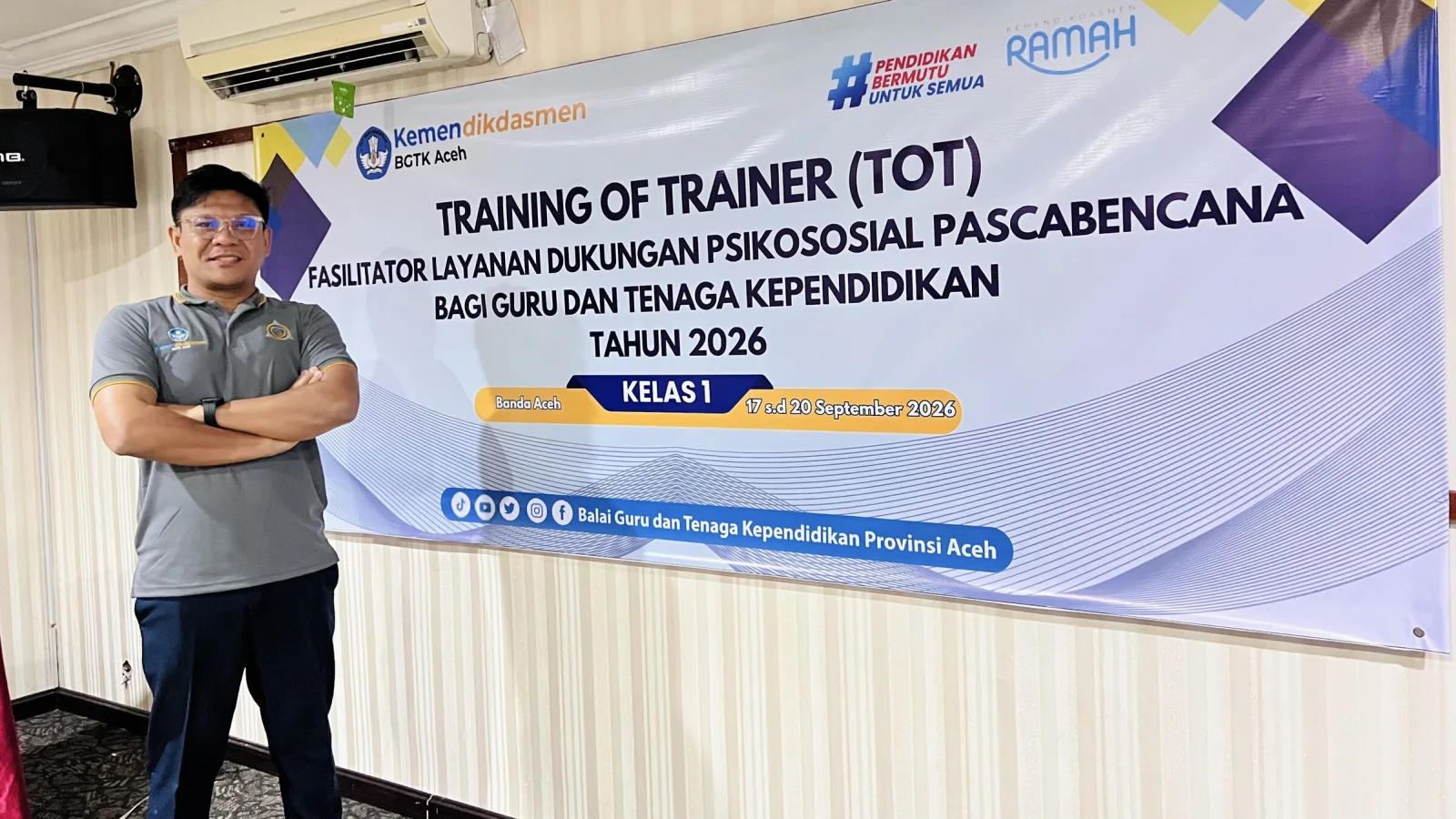 Perkuat Kapasitas Kebencanaan Nasional, Ketua Prodi Psikologi Islam Ikuti ToT Fasilitator Psikososial Kemendikdasmen