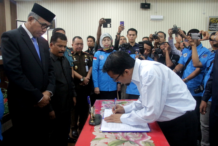 Tolak Narkotika, Rektor IAIN Langsa Teken Keputusan Bersama