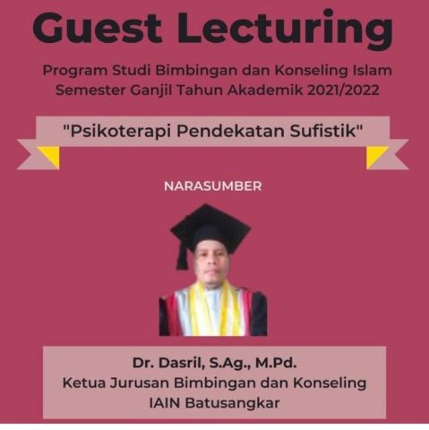 Dosen Tamu Bahas Psikoterapi Pendekatan Sufistik di FUAD IAIN Langsa