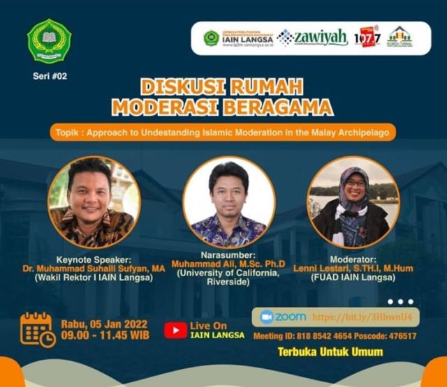 Webinar “Approach to Understanding Islamic Moderation in Malay” Digelar via Zoom Meeting