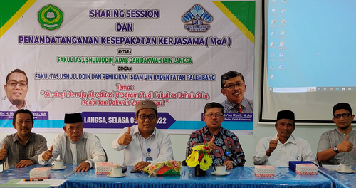 Komitmen Capai Predikat Unggul FUAD IAIN Langsa Jalin Kerjasama dengan FUSPI UIN Raden Fatah Palembang