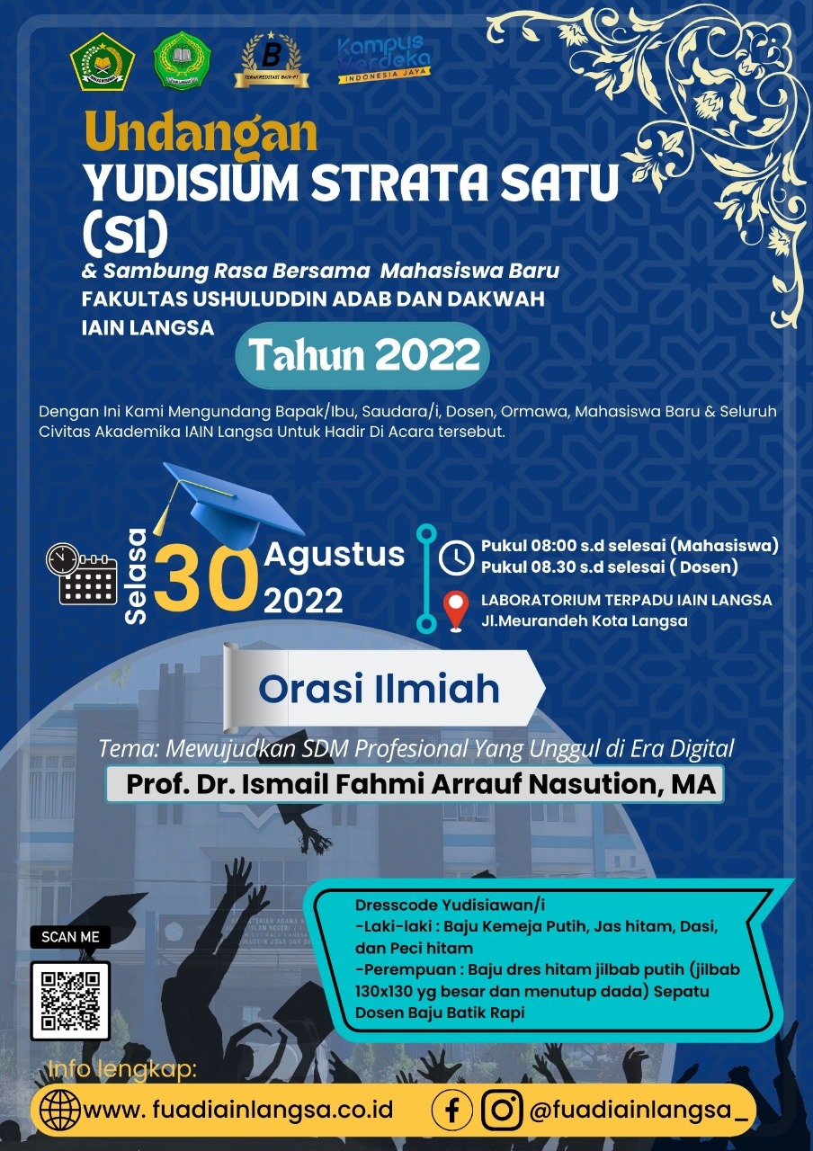 Meriahkan Yudisium FUAD IAIN Langsa dengan Twibbon siapyudisium