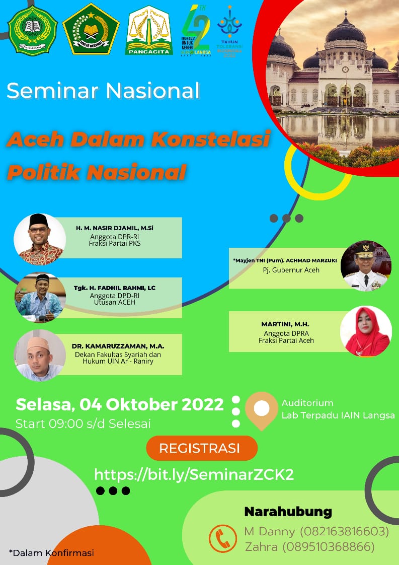 Seminar Nasional  Aceh Dalam Konstelasi Politik Nasional