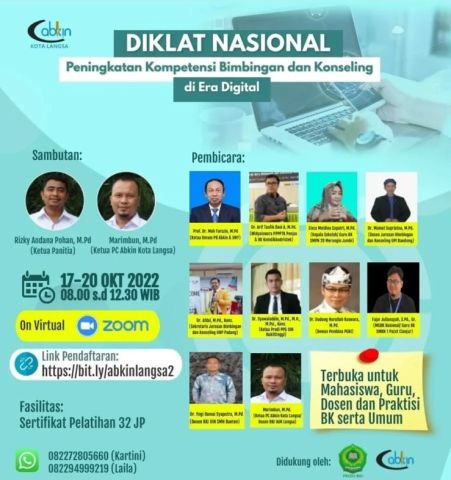 Diklat Nasional Peningkatan Kompetensi Bimbingan dan Konseling di Era Digital Sukses Digelar