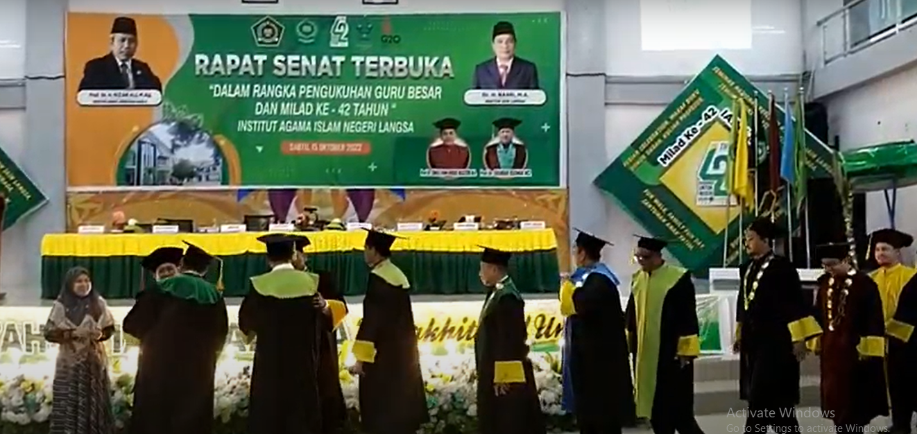 Pengukuhan Guru Besar IAIN Langsa