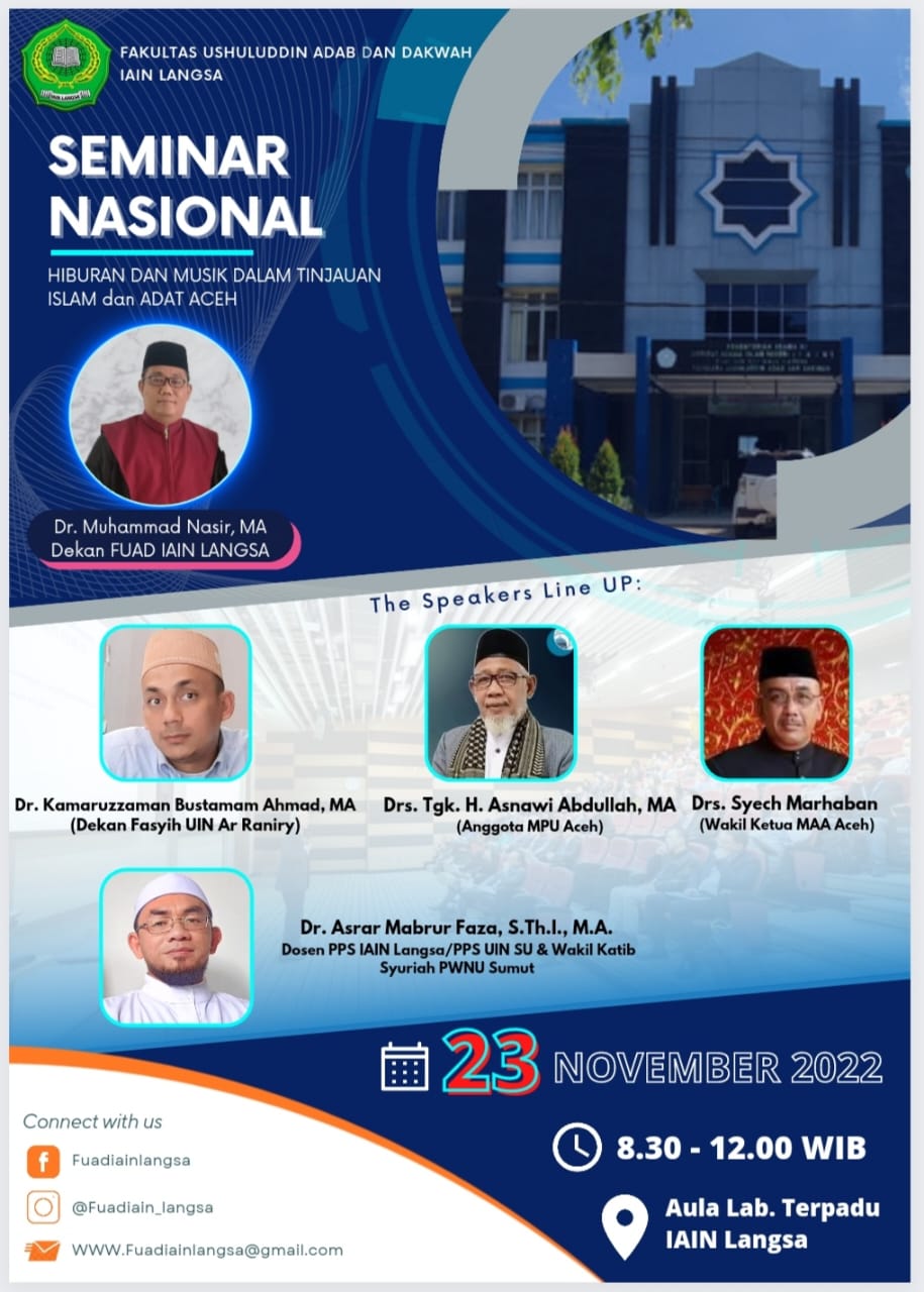 Daftar Hadir Seminar Nasional  Hiburan dan Musik Dalam Tinjauan Islam dan Adat Aceh