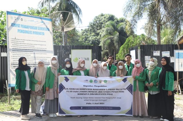 Implementasi MoA dengan JRS-Indonesia, FUAD IAIN Langsa Melakukan Kegiatan Pengabdian Bagi Pengungsi Rohingya di Camp Minaraya, Aceh