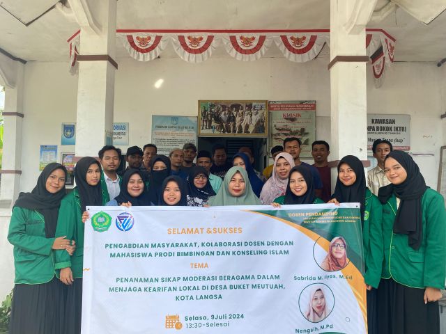 Menanamkan Sikap Moderasi Beragama, Prodi BKI Kembali Adakan Pengabdian Masyarakat