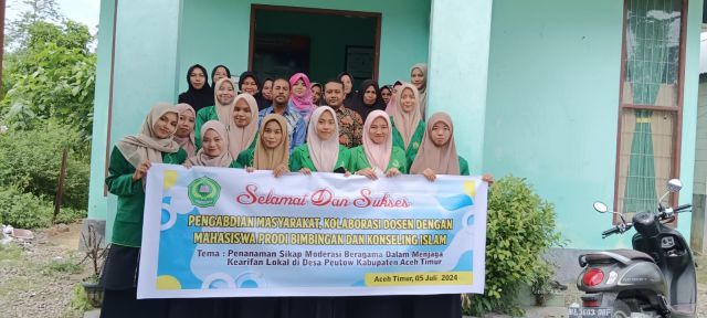 Menanamkan Sikap Moderasi Beragama, Prodi BKI Adakan Pengabdian Masyarakat