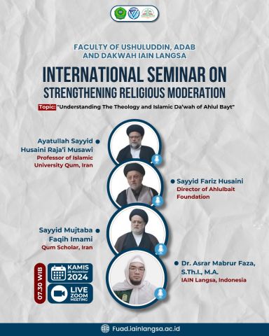 SEMINAR INTERNASIONAL MEMPERKUAT MODERASI BERAGAMA