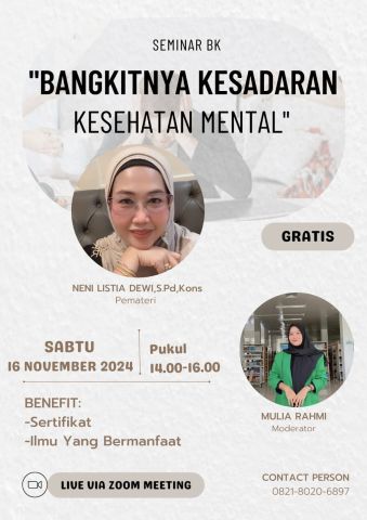 Bangkitnya Kesadaran Kesehatan Mental: Seminar Inspiratif oleh Mahasiswa BKI IAIN Langsa