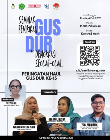 Dosen FUAD IAIN Langsa Menjadi Pembicara Seminar Pemikiran Gus Dur dengan Tema Demokrasi Seolah-olah...