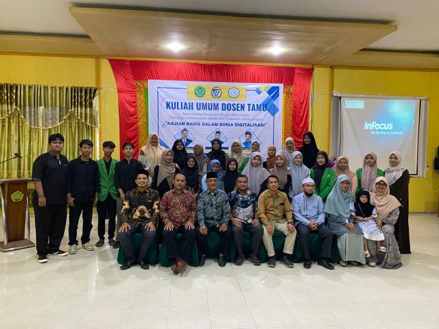 Prodi Ilmu Hadis Gelar kuliah Umum bersama Guru Besar Hadis dengan tema Kajian Hadis dalam dunia digitalisasi